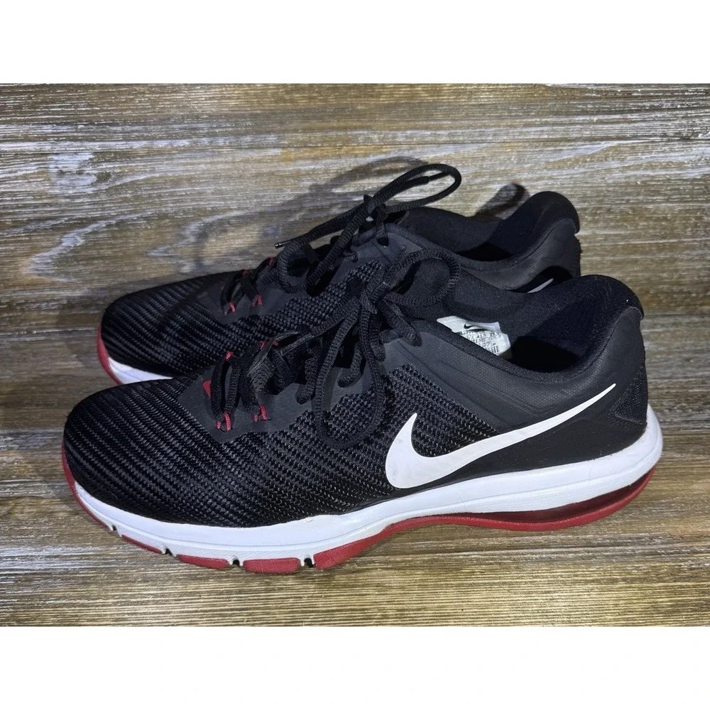 Nike Air Max Full Ride TR 1.5 Black White Red Sneakers 869633-060 Mens Size 11.5